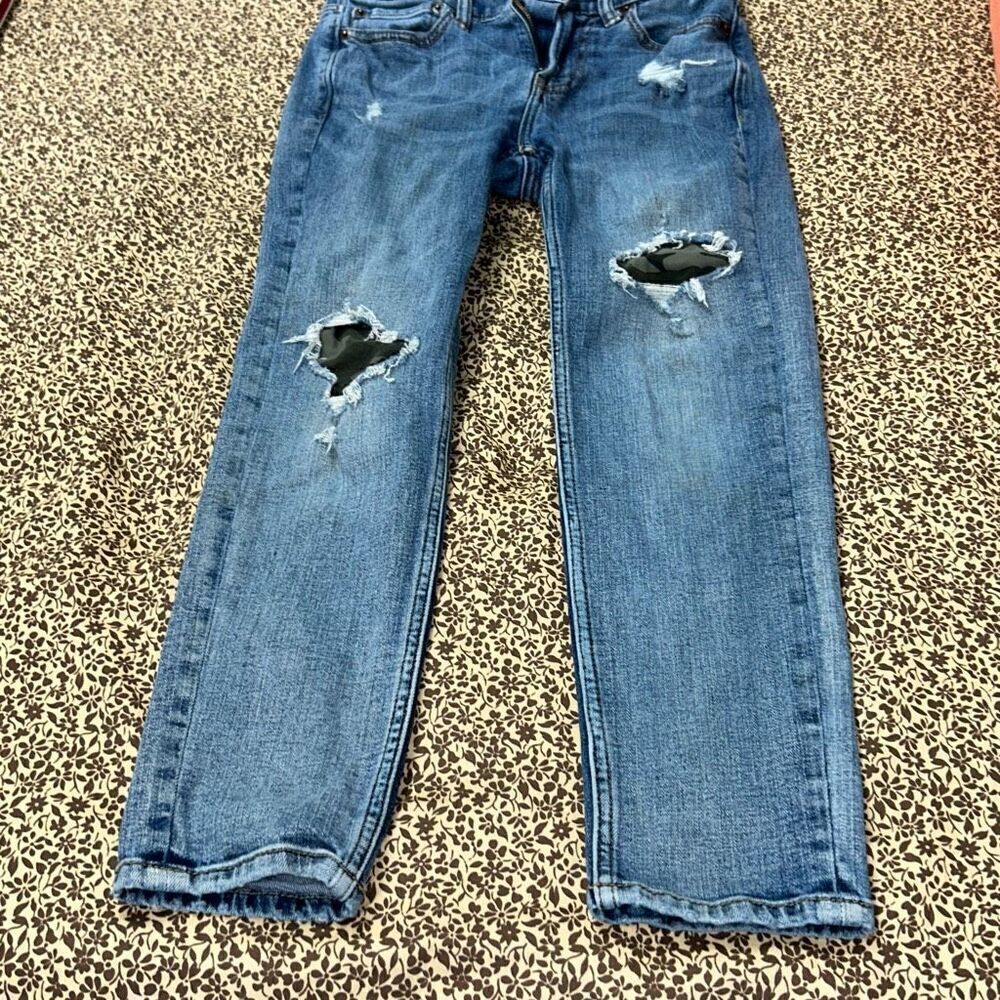 Abercrombie kids camo patch jeans 9/10